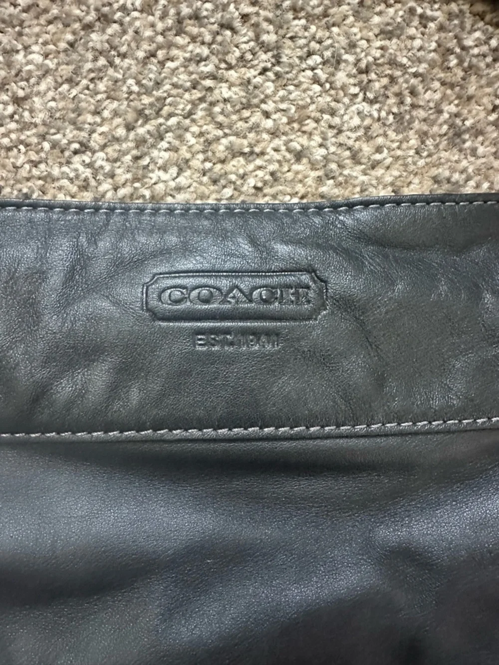 Coach Purse- all leather, worn once! - Picture 3 of 10
